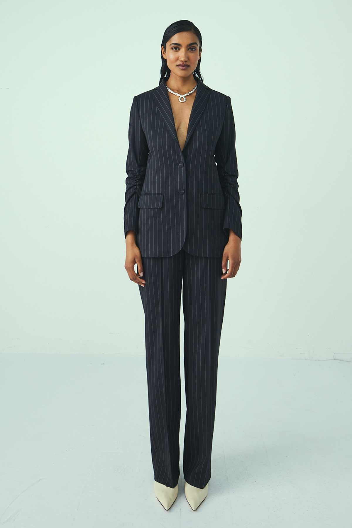 SIGNATURE PINSTRIPE BLAZER NO.121