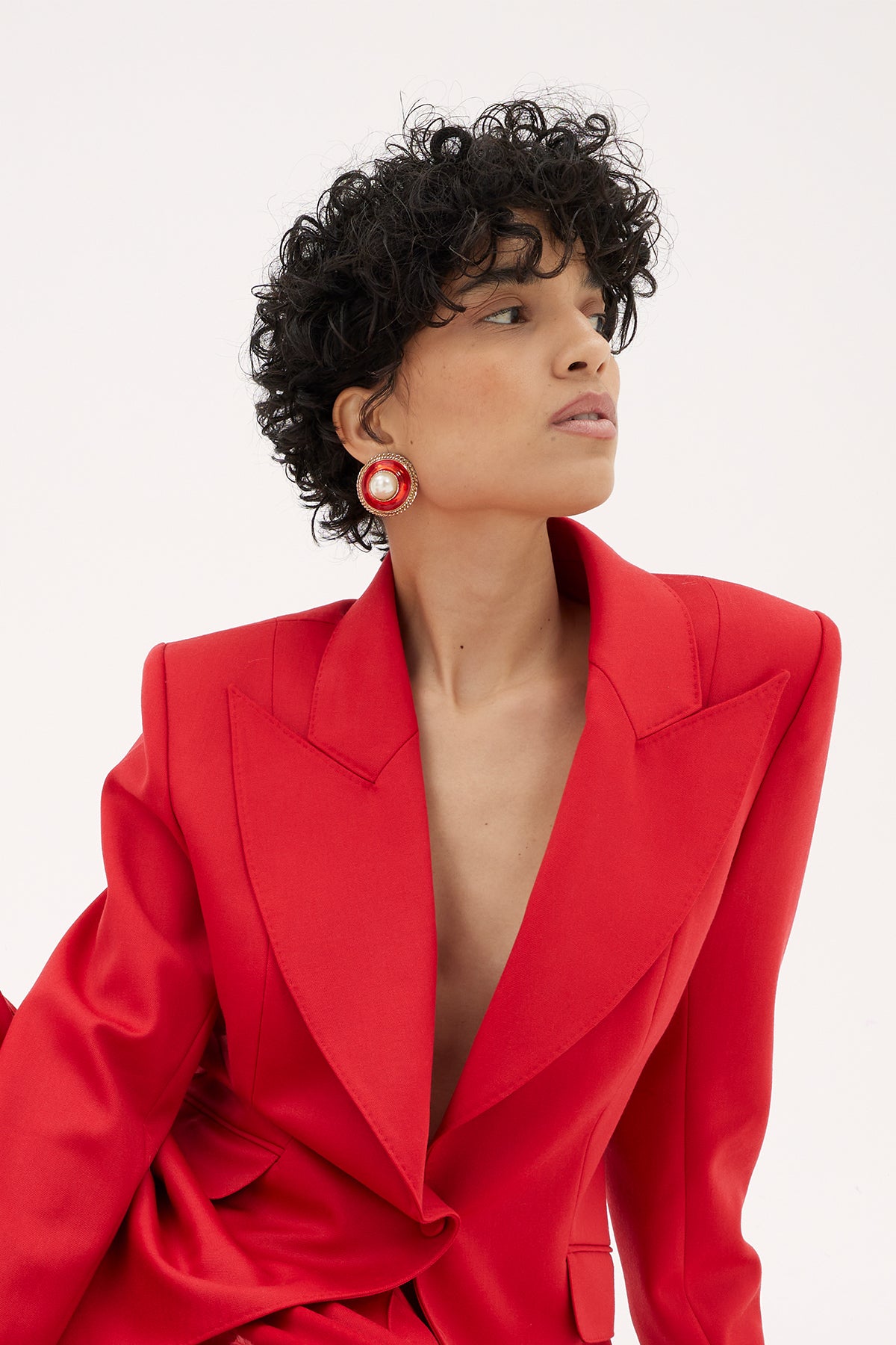 The Red Tailored Suit