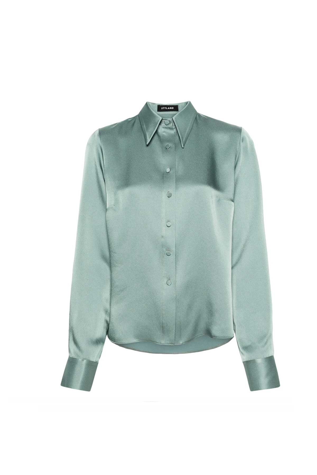 SHIRT NO.390 IN KASHMIR GREEN