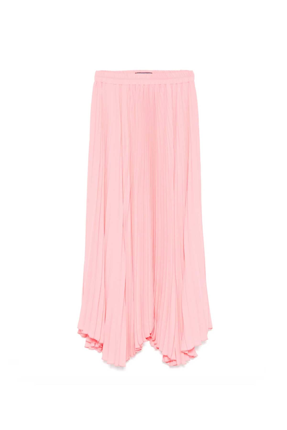 CRYSTAL ROSE PLEATED MAXI SKIRT