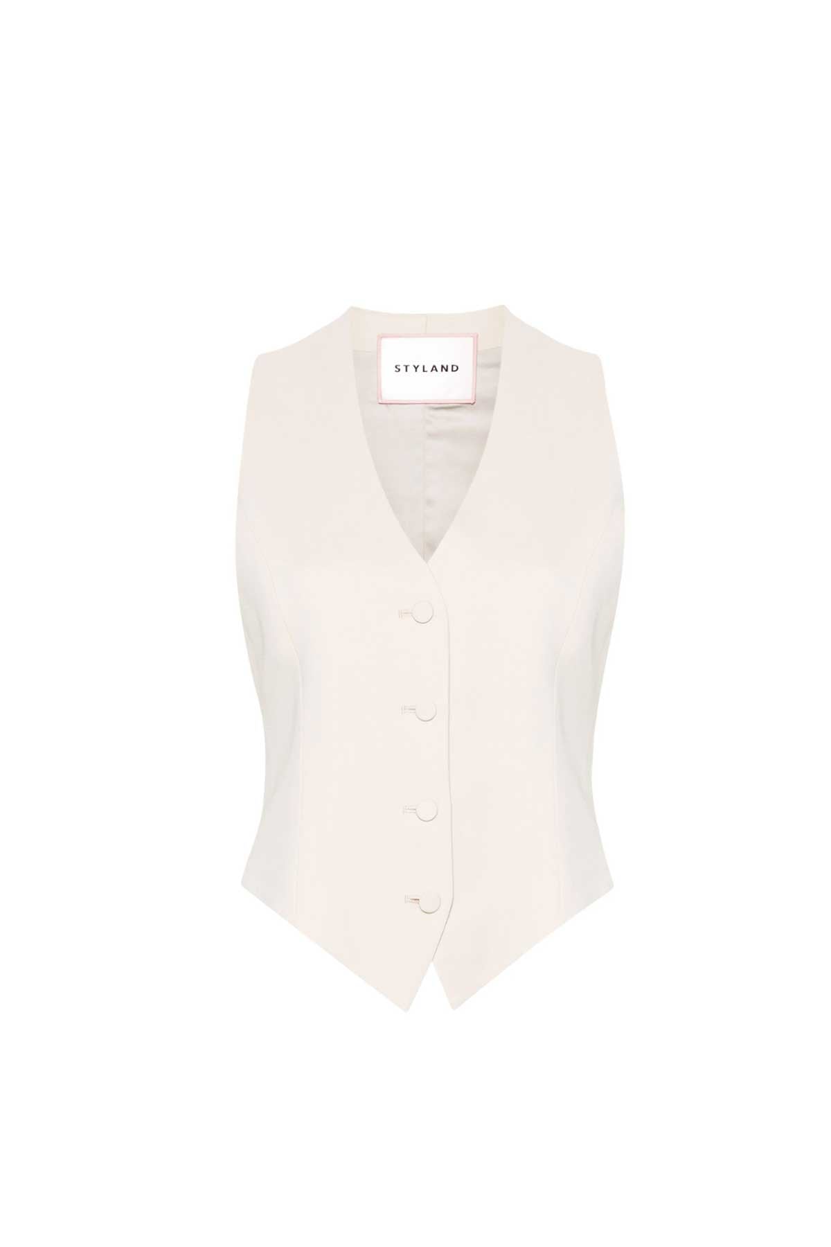 WAISTCOAT J006 IN PERFECTLY PALE