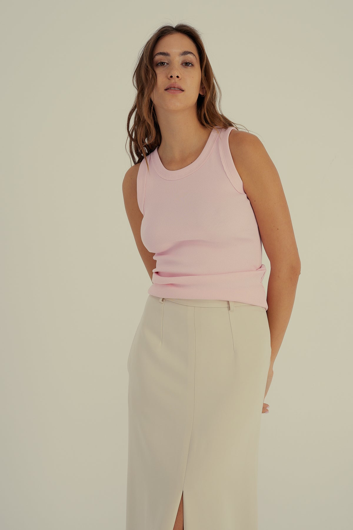 COTTON RIBBED 2x2 TANK TOP T018