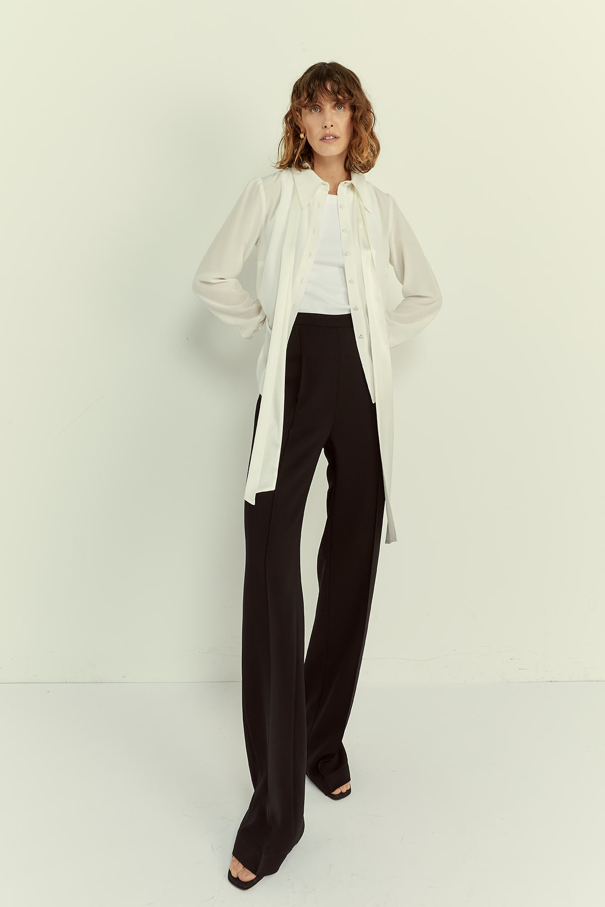 FLUID TROUSERS NO.208 IN VISCOSE