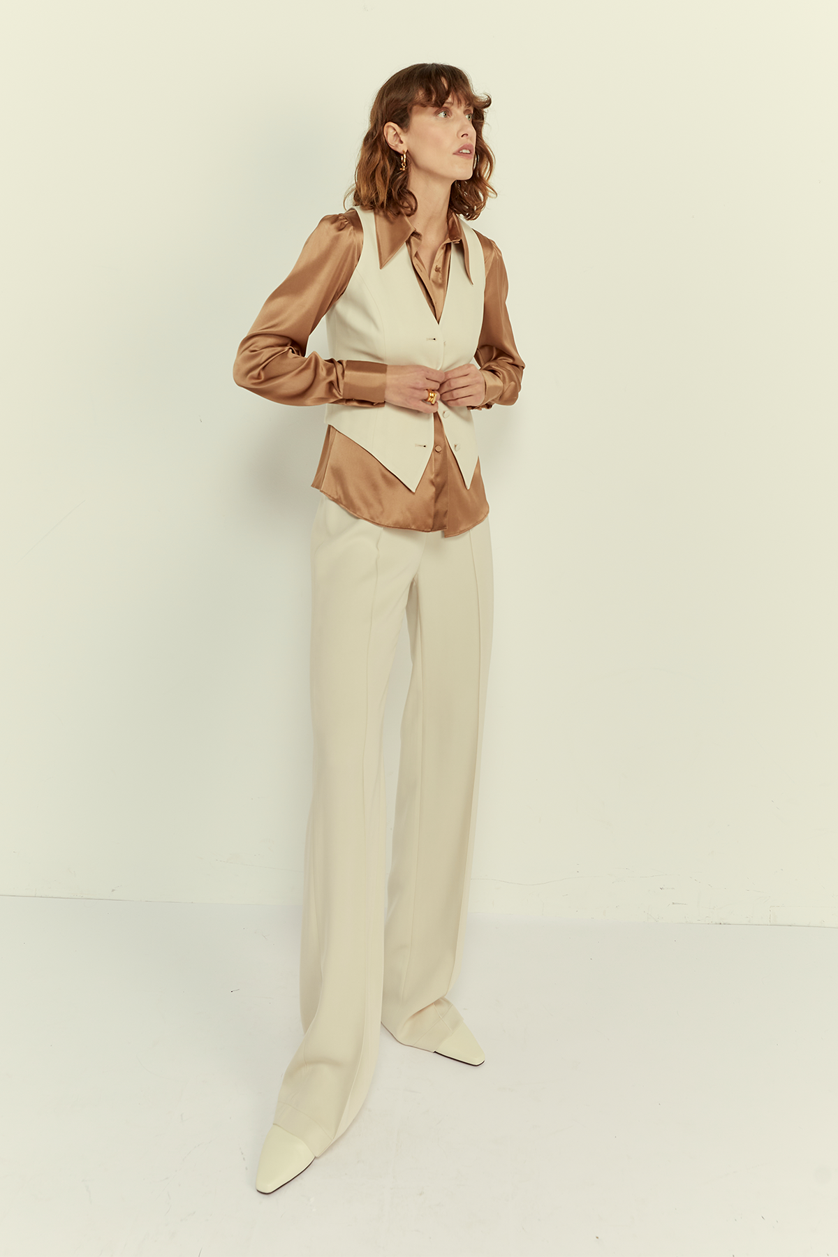 FLUID TROUSERS NO.208 IN VISCOSE
