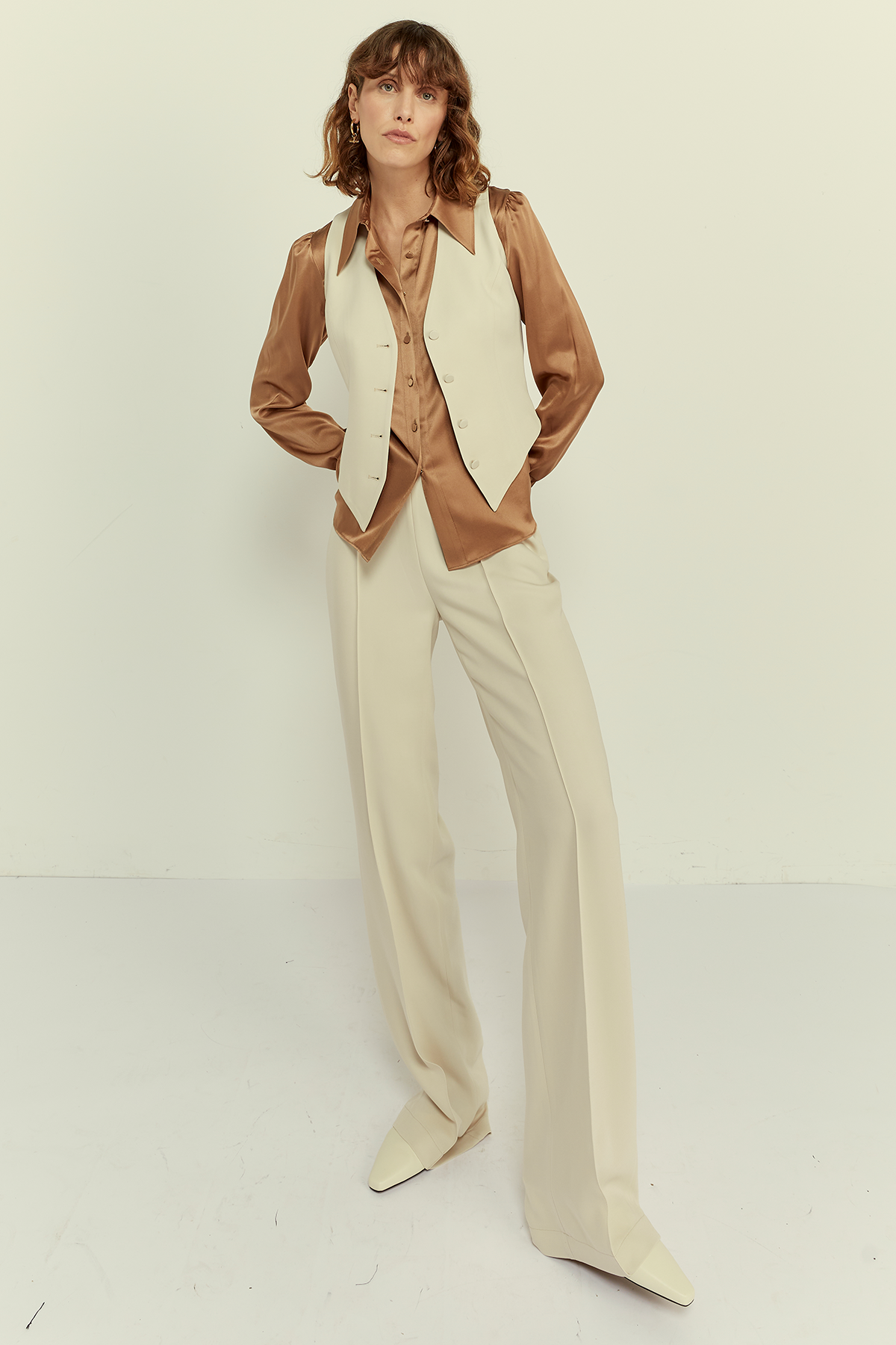 FLUID TROUSERS NO.208 IN VISCOSE